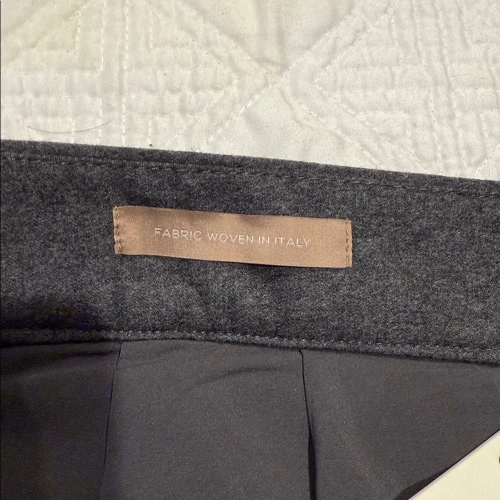 NWT Talbots Gray Italian Wool Wide Legs Dress Pants Women's 18 fully lined - Picture 6 of 11